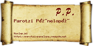 Parotzi Pénelopé névjegykártya